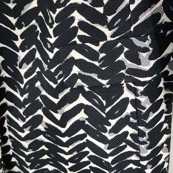 Talbots black & white button up jacket sz 12 - Picture 6 of 7